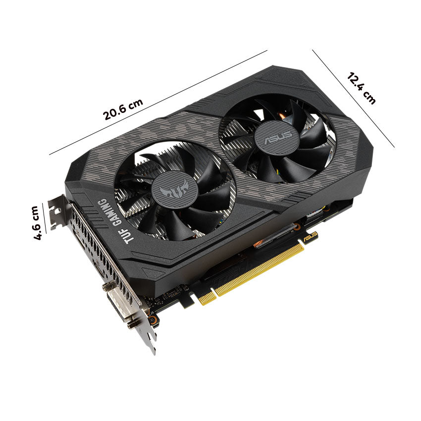 Card màn hình ASUS TUF GTX 1660 Super-O6G GAMING (6GB GDDR6, 192-bit, DVI+HDMI+DP) - Laptop 238 