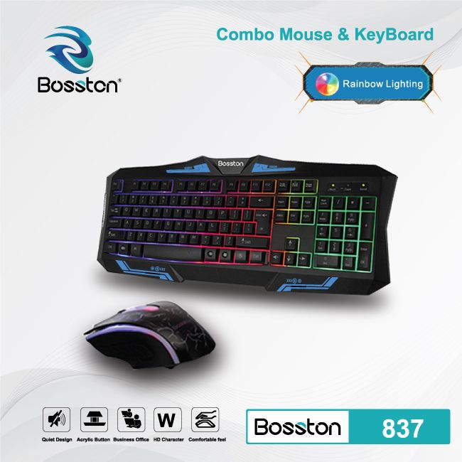 Combo bàn phím chuột Bosston 837