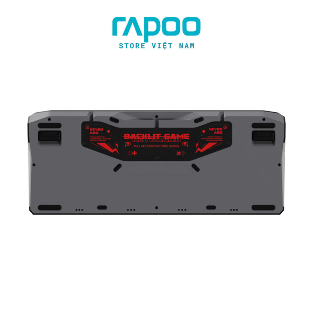 Bàn phím cơ Rapoo V750 pro 98 brown grey - red switch chống nước
