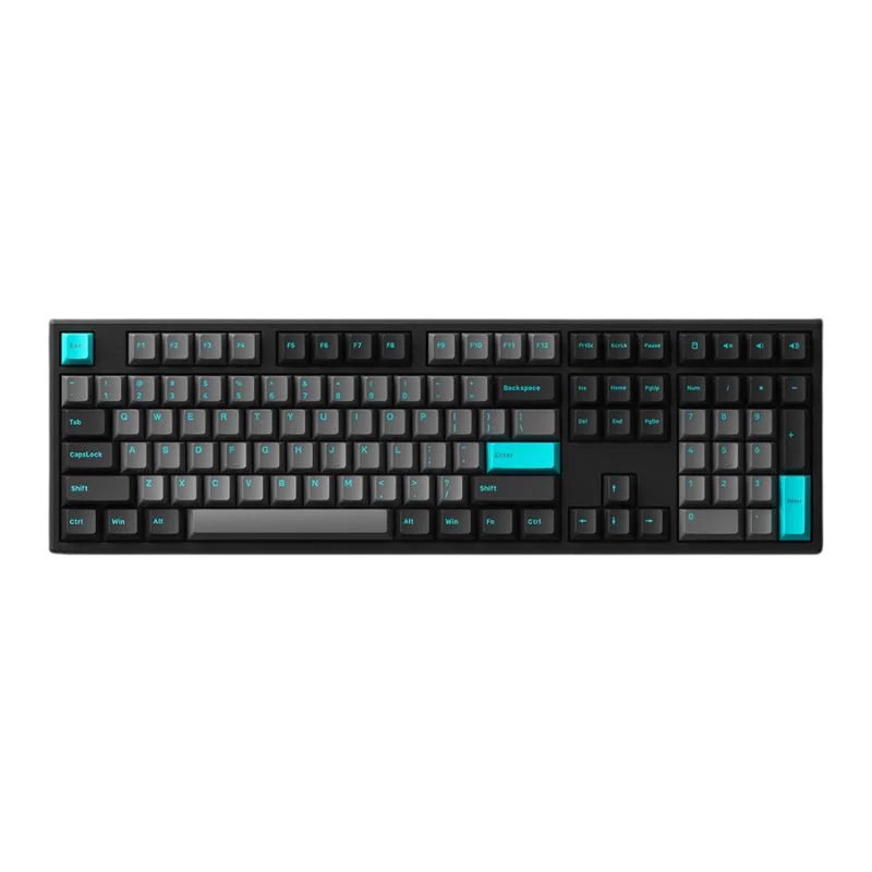 Bàn phím cơ AKKO MonsGeek MG108 Black & Cyan Akko CS Wine Red switch