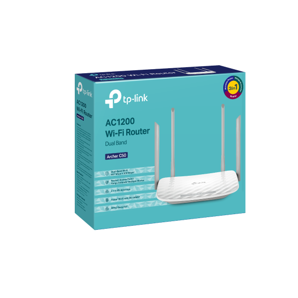 Router Wi-Fi Băng Tần Kép Tplink Archer C50 AC1200
