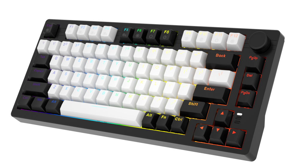 Bàn phím cơ Gaming DAREU EK75 WHITE x BLACK