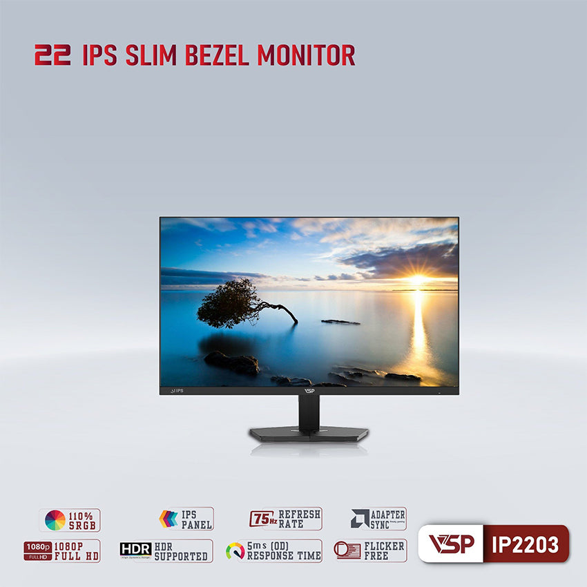 Màn hình VSP IP2203 21.5" 75hz