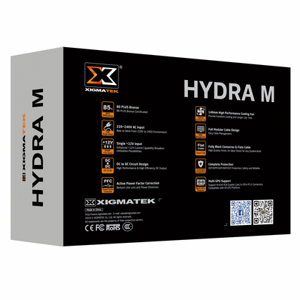 Bộ nguồn máy tính Xigmatek Hydra M 750 (EN44221) - 80Plus Bronze