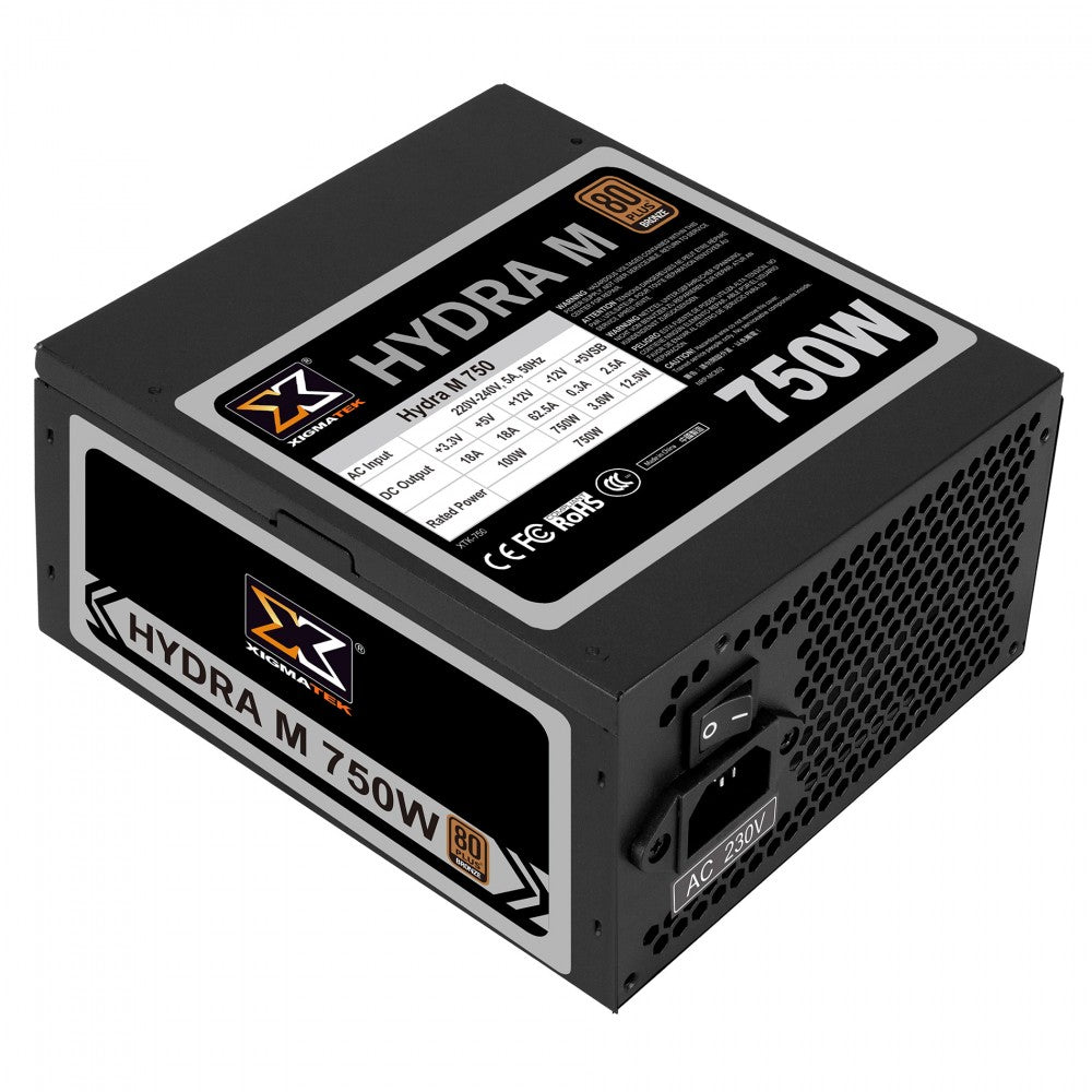 Bộ nguồn máy tính Xigmatek Hydra M 750 (EN44221) - 80Plus Bronze