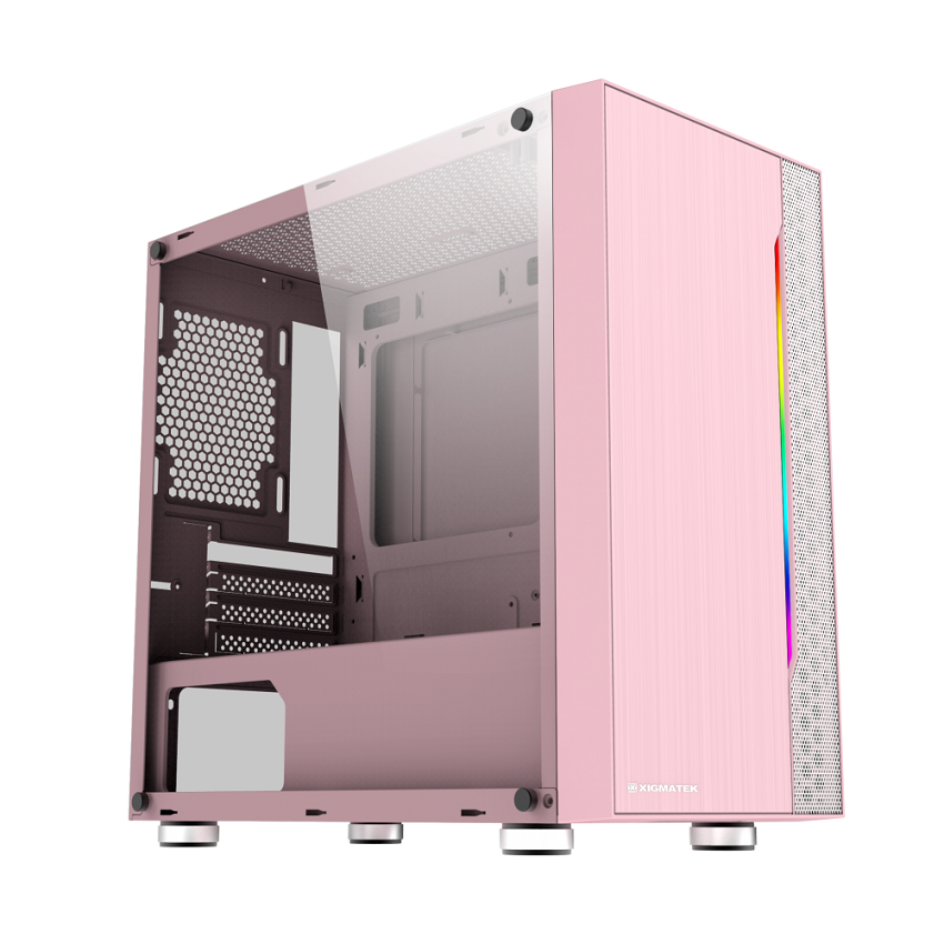 Case Xigmatek Gemini Queen (Mini Tower/Màu Hồng) EN43835 - Laptop 238 
