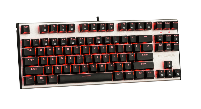 Bàn phím cơ E-Dra EK3087 Led Red, Blue Switch
