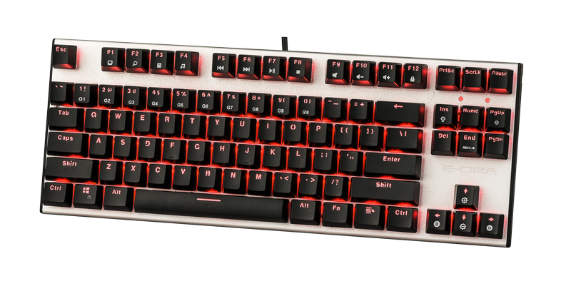 Bàn phím cơ E-Dra EK3087 Led Red, Blue Switch - Laptop 238 