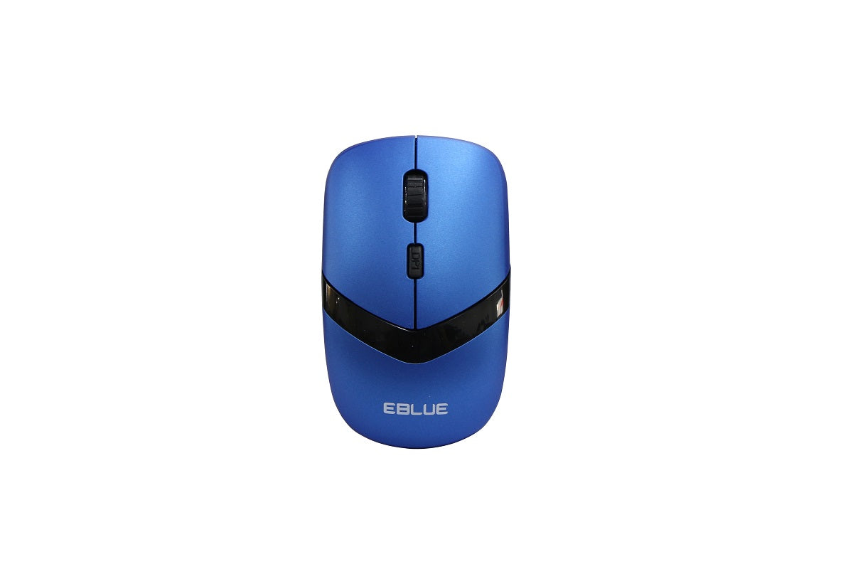 Chuột không dây E-BLUE Wireless EMS818BL - Xanh