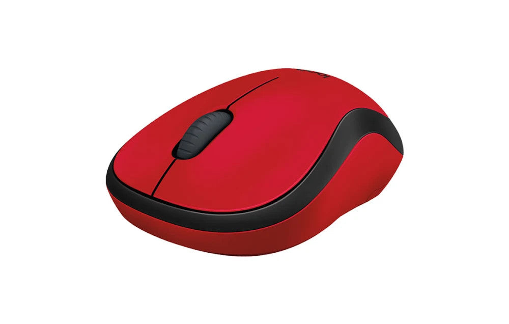 Chuột không dây Logitech M221 đen, đỏ (USB)