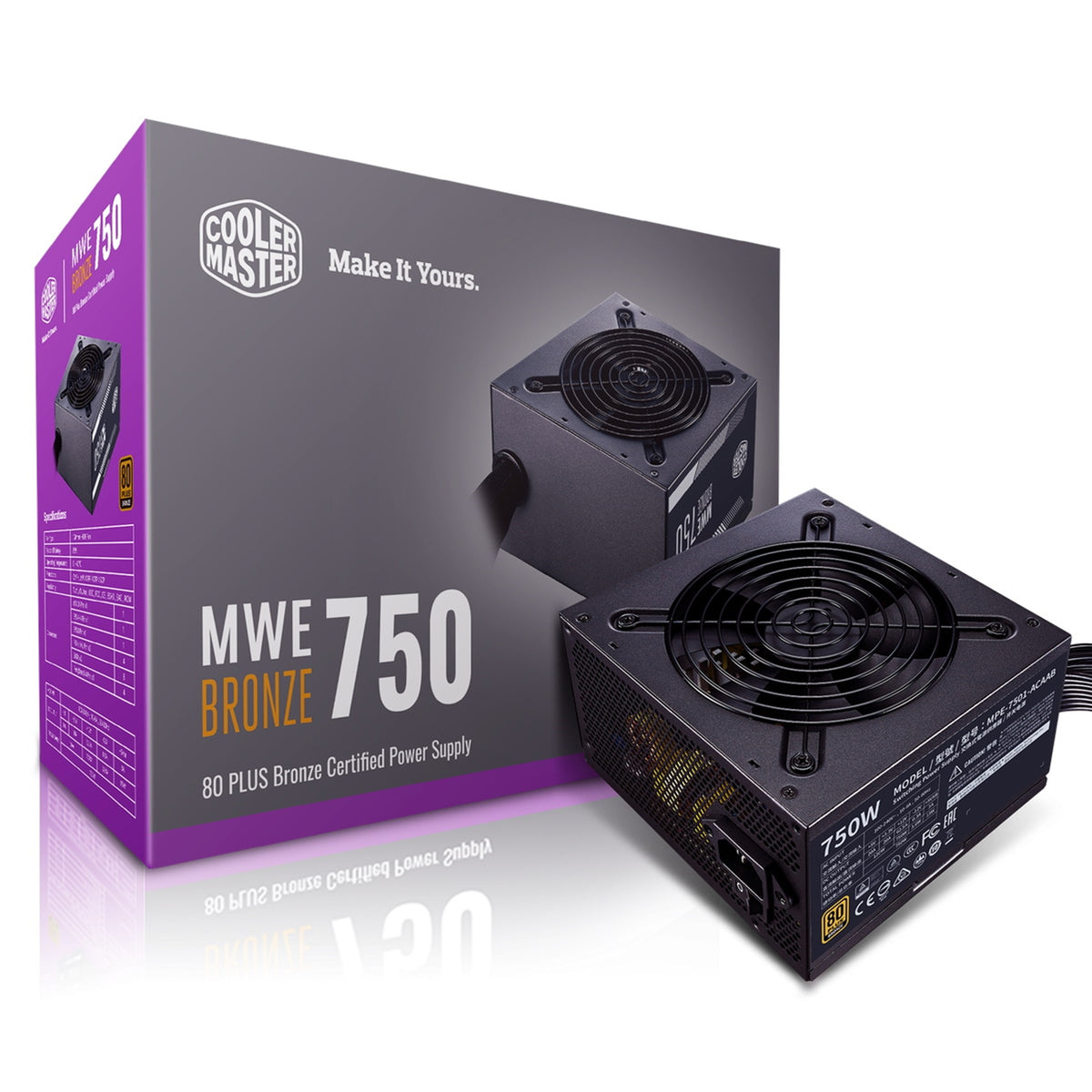 Bộ nguồn máy tính COOLER MASTER 750W MWE BRONZE V2 FAN 12CM - Laptop 238 