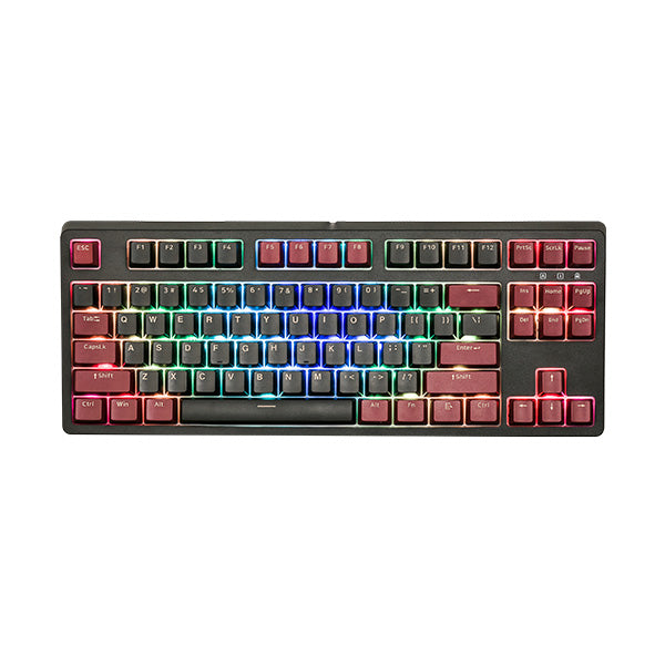 Bàn phím cơ E-DRA EK387 RGB Dark Warrior - SW Blue, Brown, Red