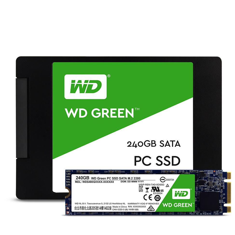 SSD WD 120GB digital green SATA3 (6Gb/s) Read 545 Mb/s-Write 430Mb/s ( WDS120G2G0B)