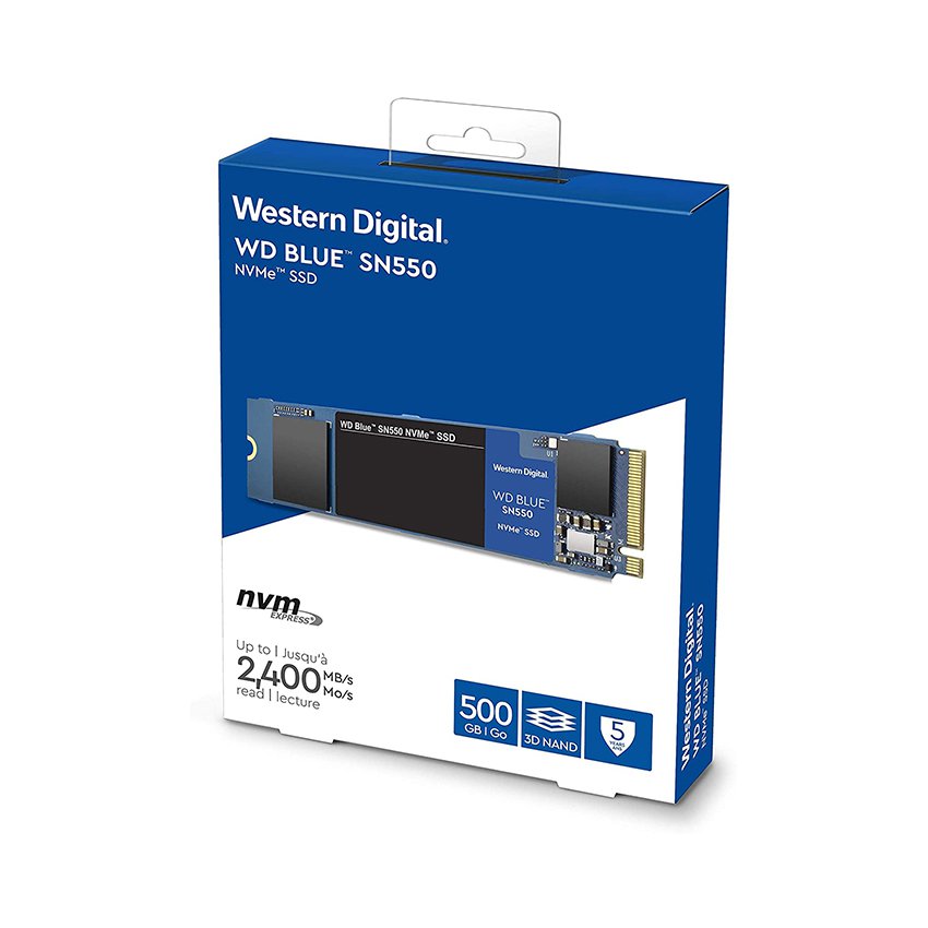 SSD Western Digital Blue SN550 PCIe Gen3*4 NVMe M.2 500GB WDS500G2B0C - Laptop 238 