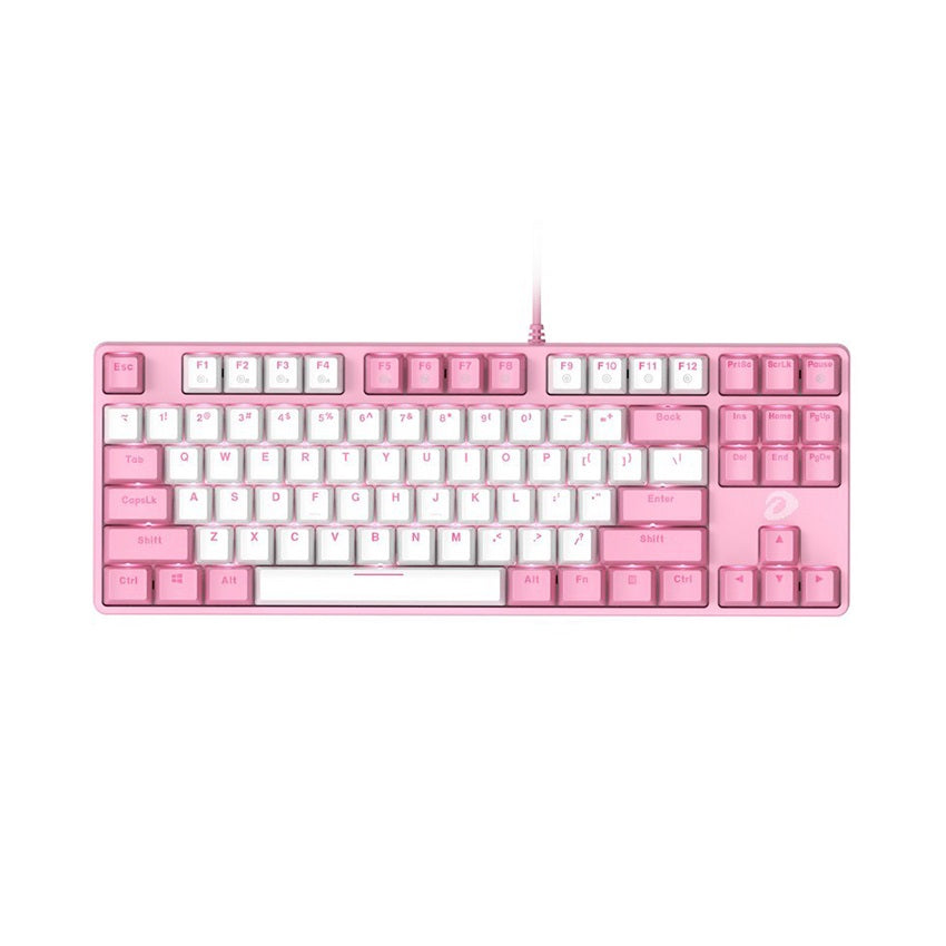 Bàn phím cơ DareU EK87 Pink White Red switch