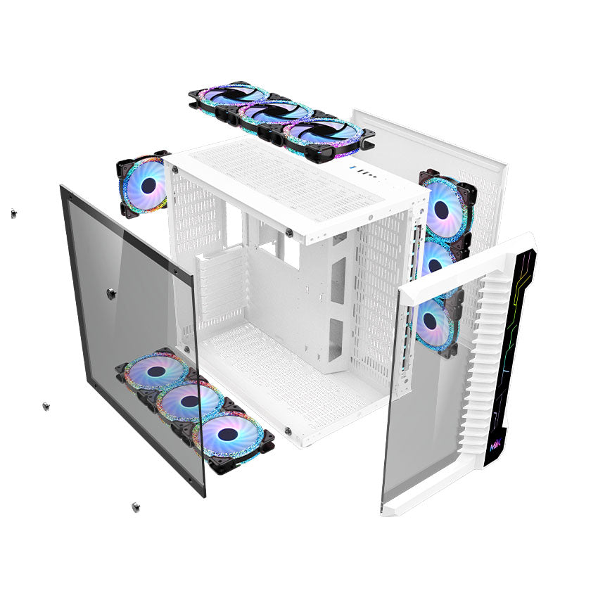 Vỏ case MIK LV07  Đen – Trắng