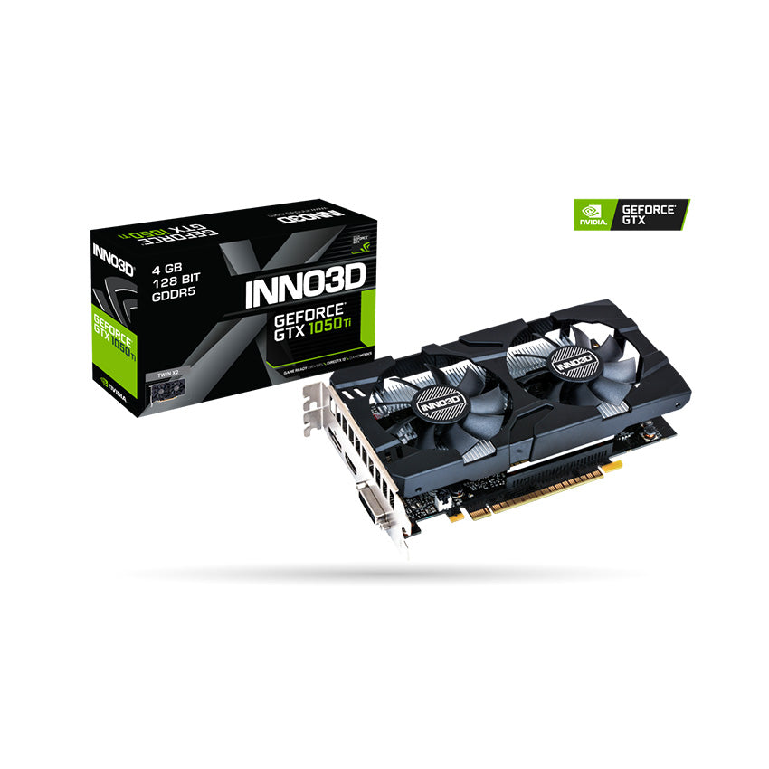 Card màn hình INNO3D GTX 1050Ti Twin X2 4GB GDDR5, 128-bit, DP+HDMI+DVI (N105K-2DDV-M5CM) - Laptop 238 