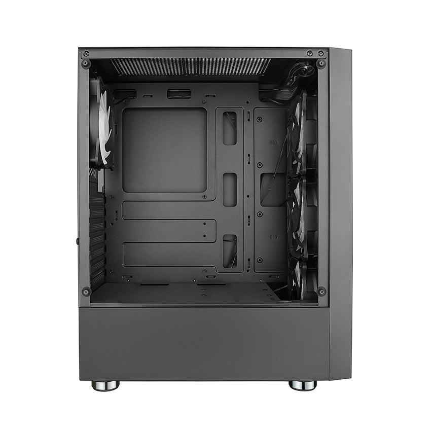 Vỏ Case Vitra Poseidon R03 Black (Mid Tower/Màu Đen/ Kèm 3 Fan RGB)