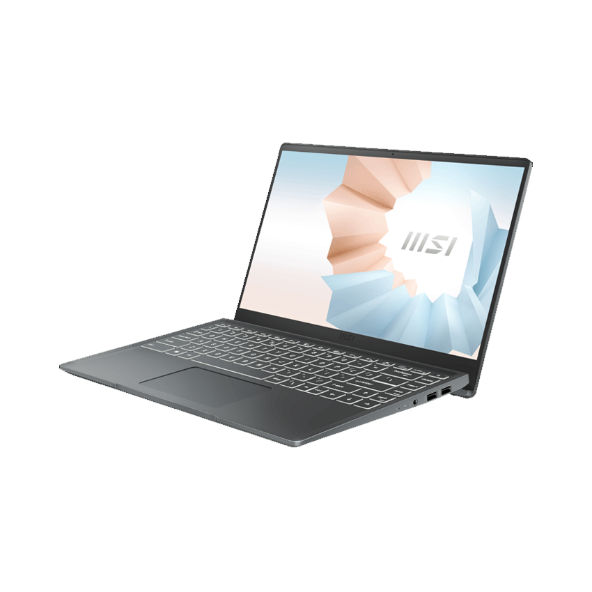 Laptop MSI Modern 14 (i5-1155G7/8GB RAM/512GBSSD/MX450 2GB/Xám) (2021)