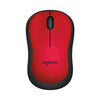 Chuột không dây Logitech M221 đen, đỏ (USB)