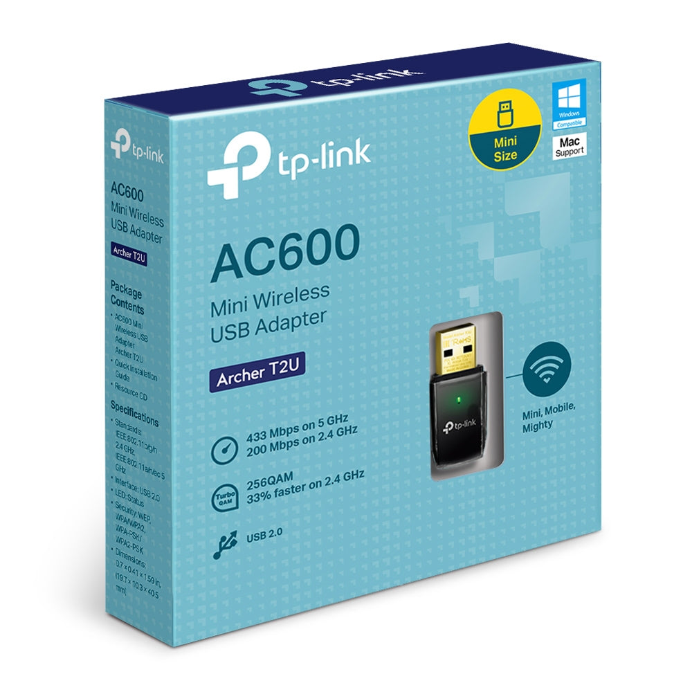 Thiết bị thu phát vô tuyến TP-link 2,4 GHz/5GHz Archer T2U
