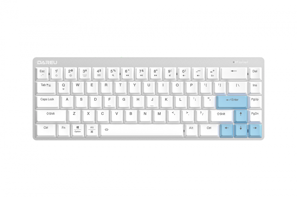 Bàn phím cơ DareU EK868 Bluetooth White_Red, Brown, Blue switch