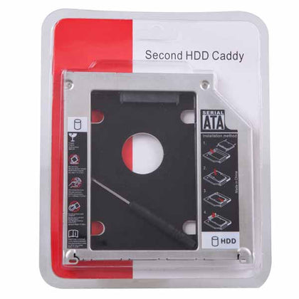 Caddy Bay mỏng 9.5mm chuẩn SATA 3 lắp HDD/SSD thay vào ổ DVD trên laptop