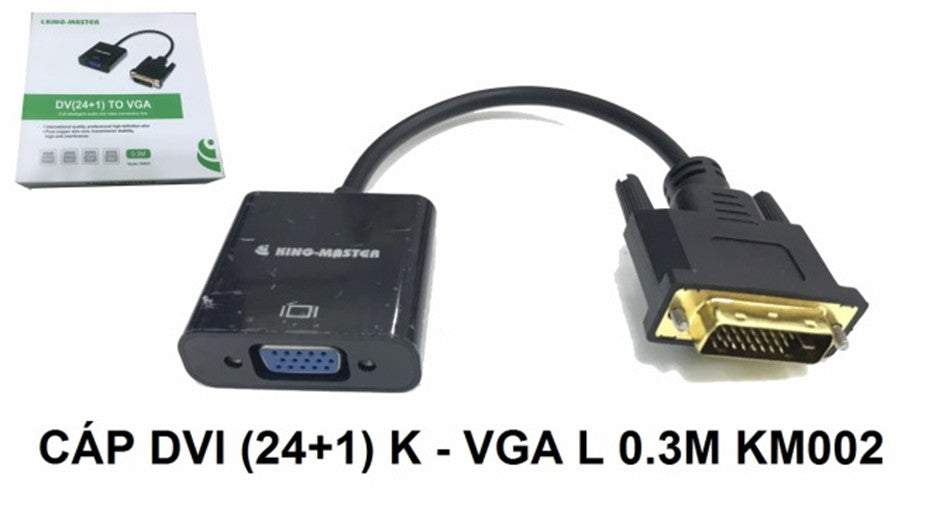 Dây chuyển DV (24+1) to VGA 0.3m kingmaster