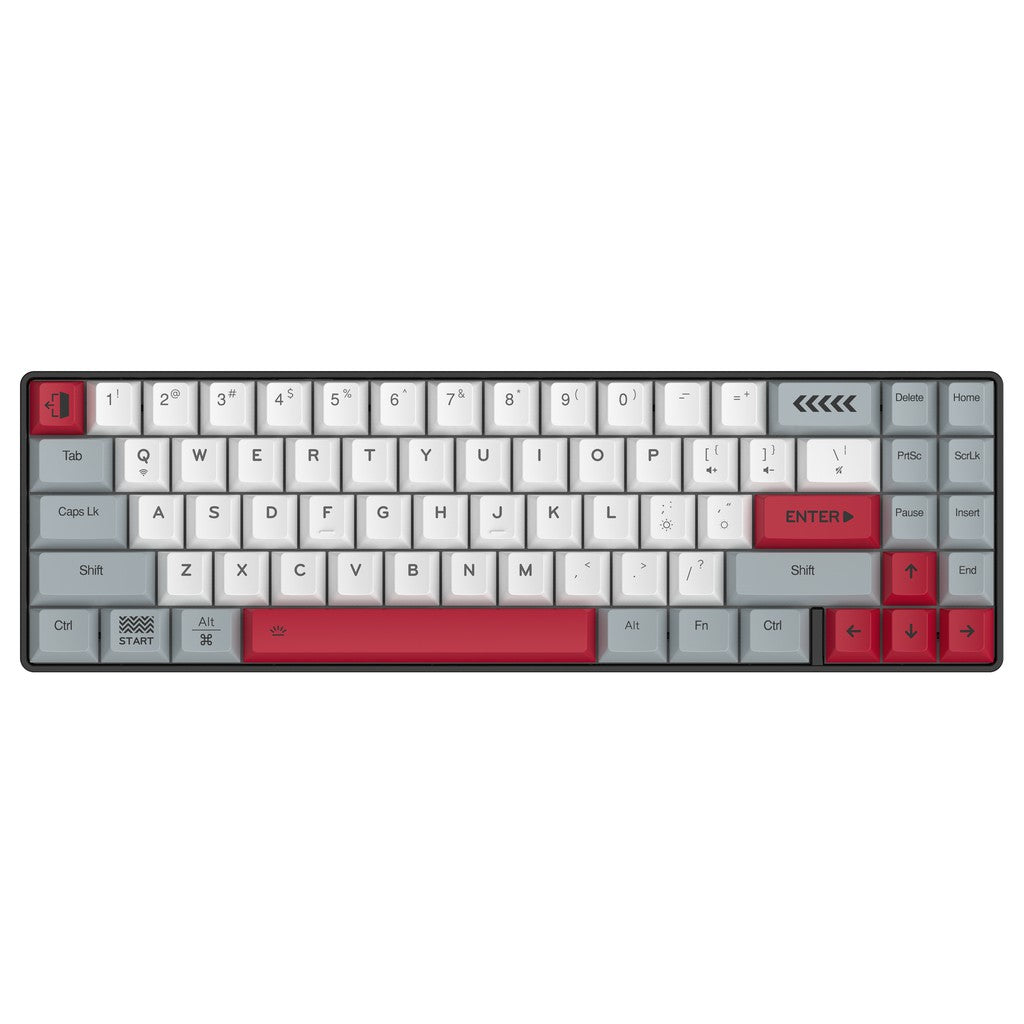 Bàn phím cơ DareU EK871 Grey White Bluetooth Brown, Red, Blue switch