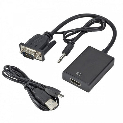 Bộ chuyển VGA to HDMI có nguồn USB