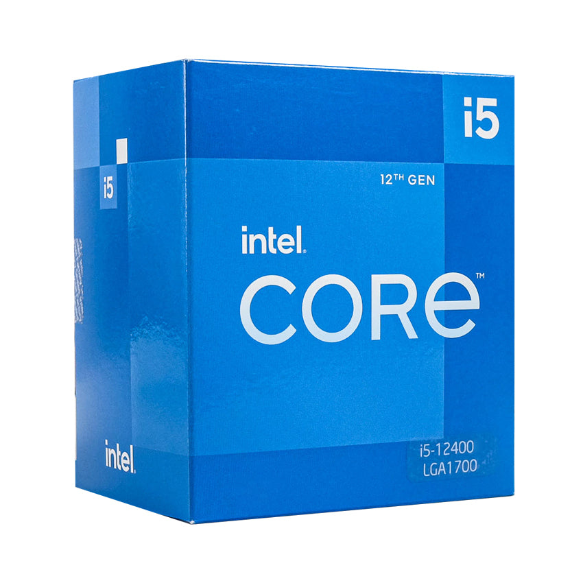 CPU Intel Core i5-12400 Box (Upto 4.4Ghz, 6 nhân 12 luồng, 18MB Cache, 65W) - Socket Intel LGA 1700)