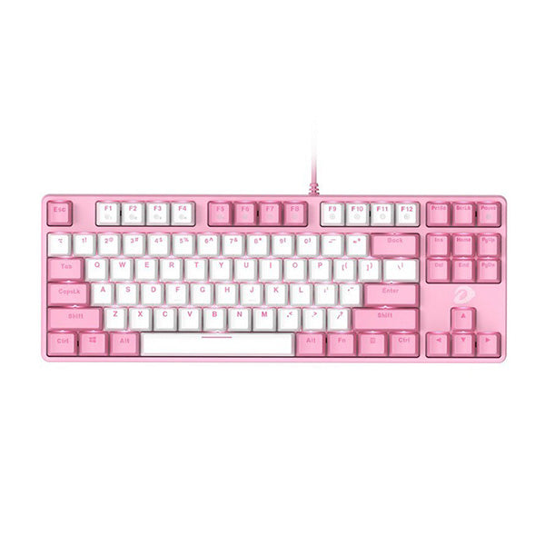 Bàn phím cơ DareU EK87 Pink White Brown switch