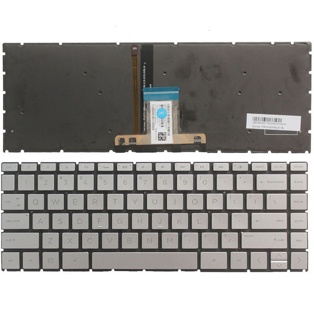 Bàn phím cho laptop HP 14 ce bạc có đèn